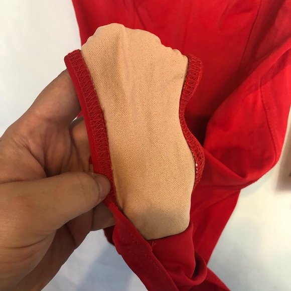 Adrienne Vitradini 14 red Vtg 90s NWT 1 piece suit - Picture 2 of 8